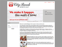 Tablet Screenshot of mortgage.citybankonline.com